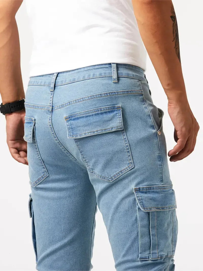 JAMES - DENIM CARGO JEANS